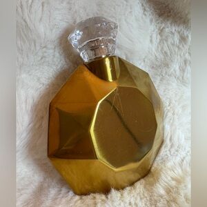 Vintage never used Brass Crystal Lid flask - slim, discrete + fabulous!